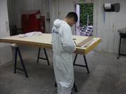 Draw of the sections on the foam