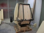 First positionning of the side sections (2)