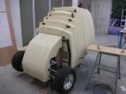 Most of the sections are ready and fit on the frame