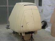 Rear view, end of the sanding