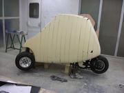Side view at the end of sanding