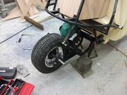 Swing arm mounted for the first time on the frame