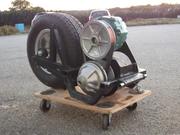 Swing arm painted and equipped with all the components