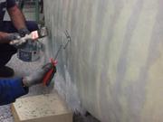 Application of the resin with a brush and debubblizer to remove the air bubbles