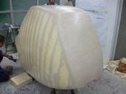 The resin has been applied, need to wait to dry...
